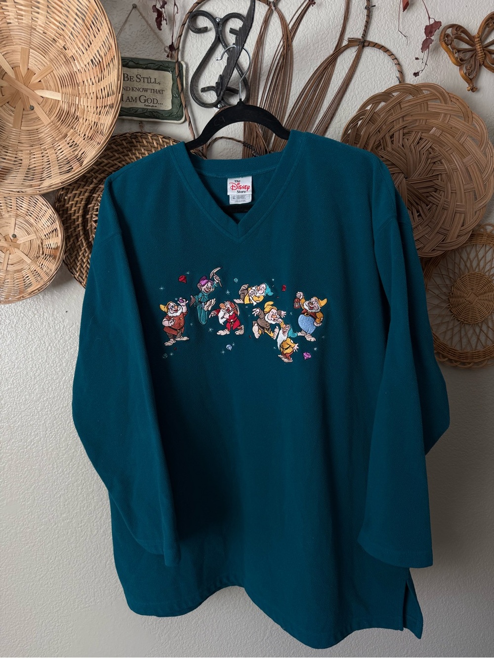 Vintage Disney Fleece with Snow White Seven Dwarfs